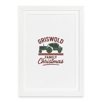 Griswold Family Christmas Tractor - Framed poster (27 × 37 cm) - white - Front