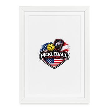 Pickleball USA - Affiche encadrée (27 × 37 cm) - blanc - Devant