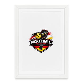 Pickleball GERMANY - Framed poster (27 × 37 cm) - white - Front