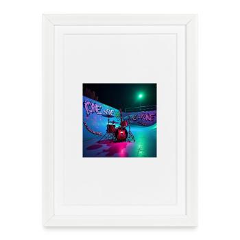One and One von Mark Noone - Gerahmtes Poster (27 × 37 cm) - Weiß - Vorne