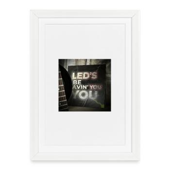 LEDS BE AVIN YOU by Mark Noone - Framed poster (27 × 37 cm) - white - Front