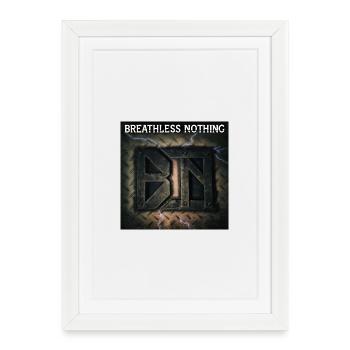 Atemlos Nichts von Mark Noone - Gerahmtes Poster (27 × 37 cm) - Weiß - Vorne