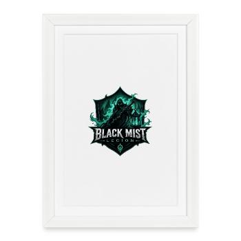 Black Mist Legion Logo Transparent - Affiche encadrée (27 × 37 cm) - blanc - Devant