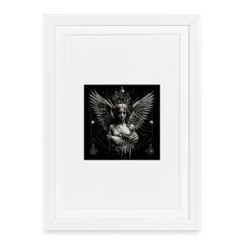 The Fallen Angel - Framed poster (27 × 37 cm) - white - Front
