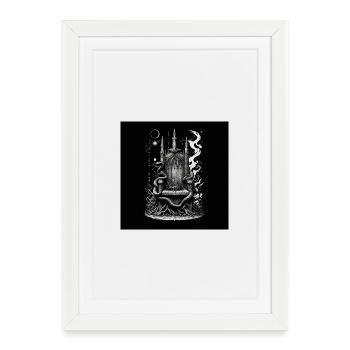 The throne of the fallen sovereign - Framed poster (27 × 37 cm) - white - Front
