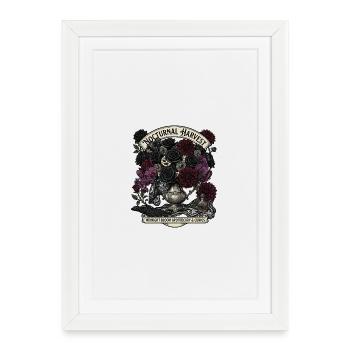 Gotischer Strauß aus Nachtblumen - Gerahmtes Poster (27 × 37 cm) - Weiß - Vorne