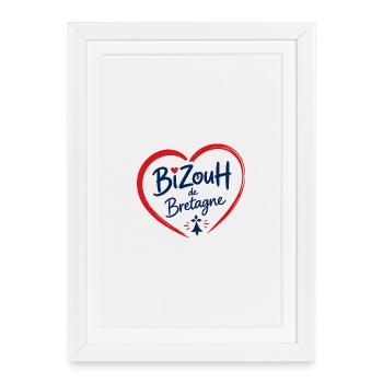 BiZouH De Bretagne - Affiche encadrée (27 × 37 cm) - blanc - Devant