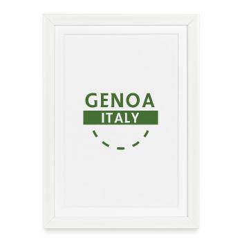 Gênes Italie Emblème Insigne - Affiche encadrée (27 × 37 cm) - blanc - Devant