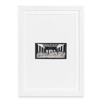 The Last Supper - Framed poster (27 × 37 cm) - white - Front