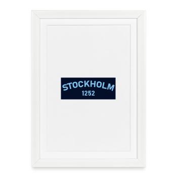 Stockholm 1252 - Affiche encadrée (27 × 37 cm) - blanc - Devant