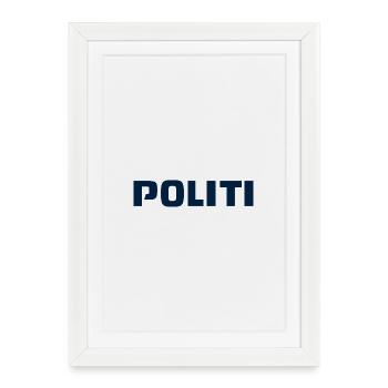 police - Affiche encadrée (27 × 37 cm) - blanc - Devant