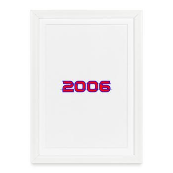 Neon Horizonte 2006 - Affiche encadrée (27 × 37 cm) - blanc - Devant