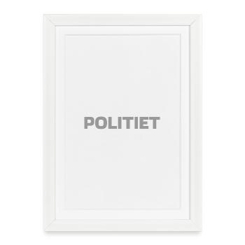 police - Affiche encadrée (27 × 37 cm) - blanc - Devant