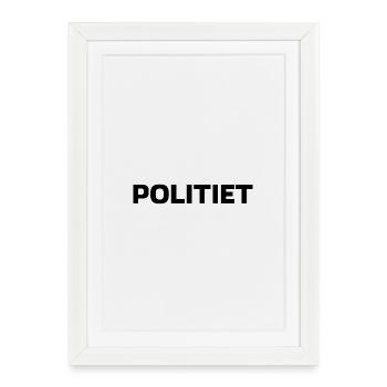 police - Affiche encadrée (27 × 37 cm) - blanc - Devant