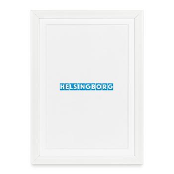 Lettres majúscules de Helsingborg - Affiche encadrée (27 × 37 cm) - blanc - Devant