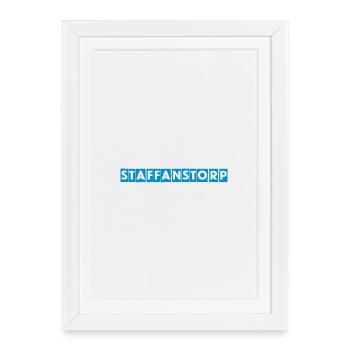 Staffanstorp – Conception de texte bleu - Affiche encadrée (27 × 37 cm) - blanc - Devant
