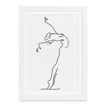 Danse - Affiche encadrée (27 × 37 cm) - blanc - Devant