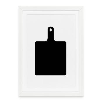 Chopping board - Framed poster (27 × 37 cm) - white - Front