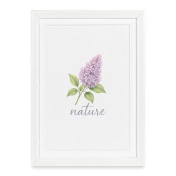 Lilac Nature Design - Flower Trend Motif - Framed poster (27 × 37 cm) - white - Front