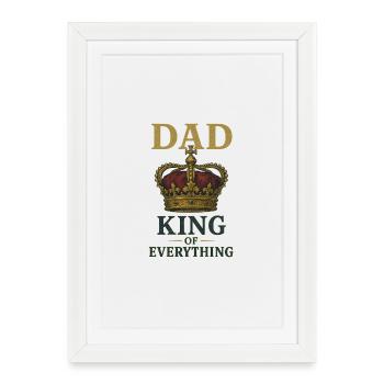 Father King of all - Framed poster (27 × 37 cm) - white - Front