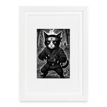 Lokinja foncé - Affiche encadrée (27 × 37 cm) - blanc - Devant