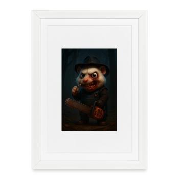 Mr.M - Gerahmtes Poster (27 × 37 cm) - Weiß - Vorne
