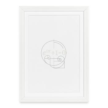 Euler's Beauty – The most beautiful formula - Framed poster (27 × 37 cm) - white - Front