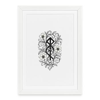 Floral Justice - Framed poster (27 × 37 cm) - white - Front
