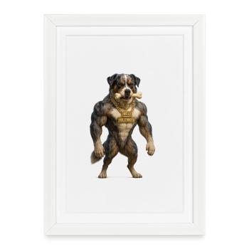 Boli - The Hellhound - Framed poster (27 × 37 cm) - white - Front