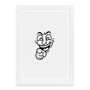 You. Yes, You! - Framed poster (27 × 37 cm) - white - Front