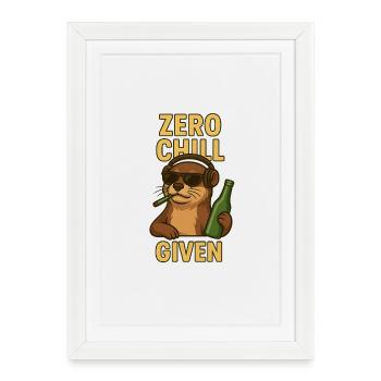 I Otter Be Left Alone - Gerahmtes Poster (27 × 37 cm) - Weiß - Vorne