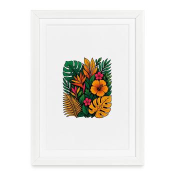 Golden Bloom - Framed poster (27 × 37 cm) - white - Front