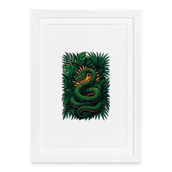 Sunburst Serpent - Framed poster (27 × 37 cm) - white - Front