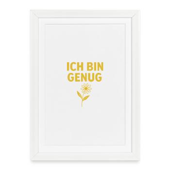 Prendre soin de soi - Affiche encadrée (27 × 37 cm) - blanc - Devant