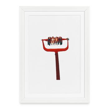 Dream Roller Coaster in Vivid Colors - Framed poster (27 × 37 cm) - white - Front
