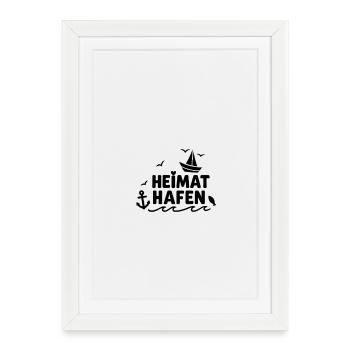 Home port - Framed poster (27 × 37 cm) - white - Front