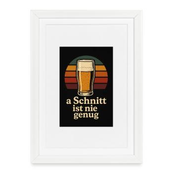 De la bière et seulement de la bière ;) - Affiche encadrée (27 × 37 cm) - blanc - Devant