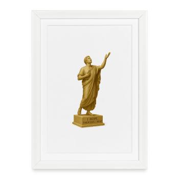 Celestial Hope Art Statue - Framed poster (27 × 37 cm) - white - Front