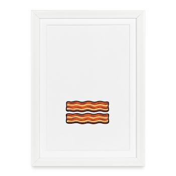 Proud to be a little Bacon - Framed poster (27 × 37 cm) - white - Front