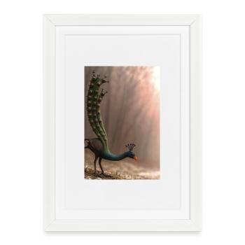 Fantastic Creature Design with Fantasy Animal - Framed poster (27 × 37 cm) - white - Front