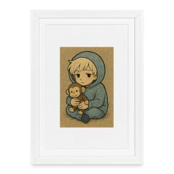 "Nagi" - Framed poster (27 × 37 cm) - white - Front