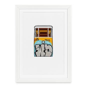 Urban Art in Vintage Environments - Framed poster (27 × 37 cm) - white - Front
