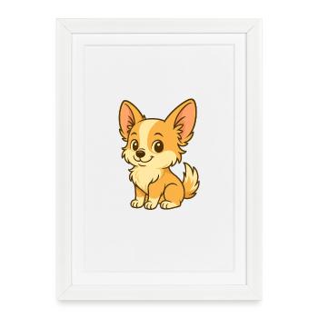 Sweet Puppy - Chihuahua - Framed poster (27 × 37 cm) - white - Front