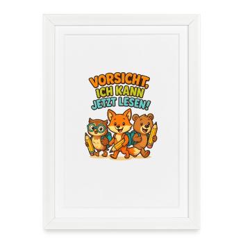 Start of school ABC Sagittarius - Framed poster (27 × 37 cm) - white - Front