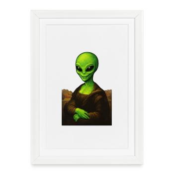 Alionde - Portrait of ET with Renaissance style - Framed poster (27 × 37 cm) - white - Front