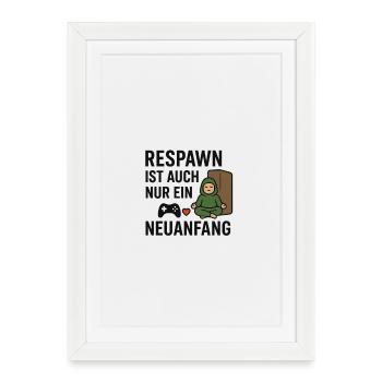 Réapparition - Affiche encadrée (27 × 37 cm) - blanc - Devant