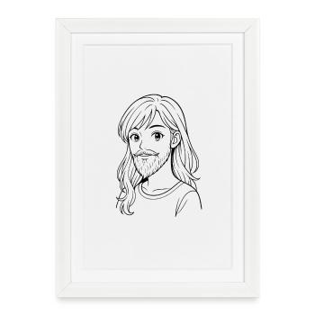 New Age Urban Style by Frauenbarth - Framed poster (27 × 37 cm) - white - Front