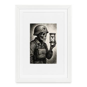 Harvester of time - Framed poster (27 × 37 cm) - white - Front