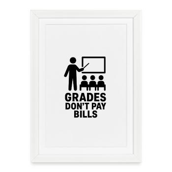 Devis minimaliste pour les notes et les factures - Affiche encadrée (27 × 37 cm) - blanc - Devant