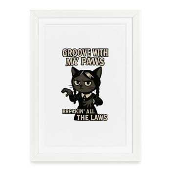 Cat-like legal revolution - Framed poster (27 × 37 cm) - white - Front